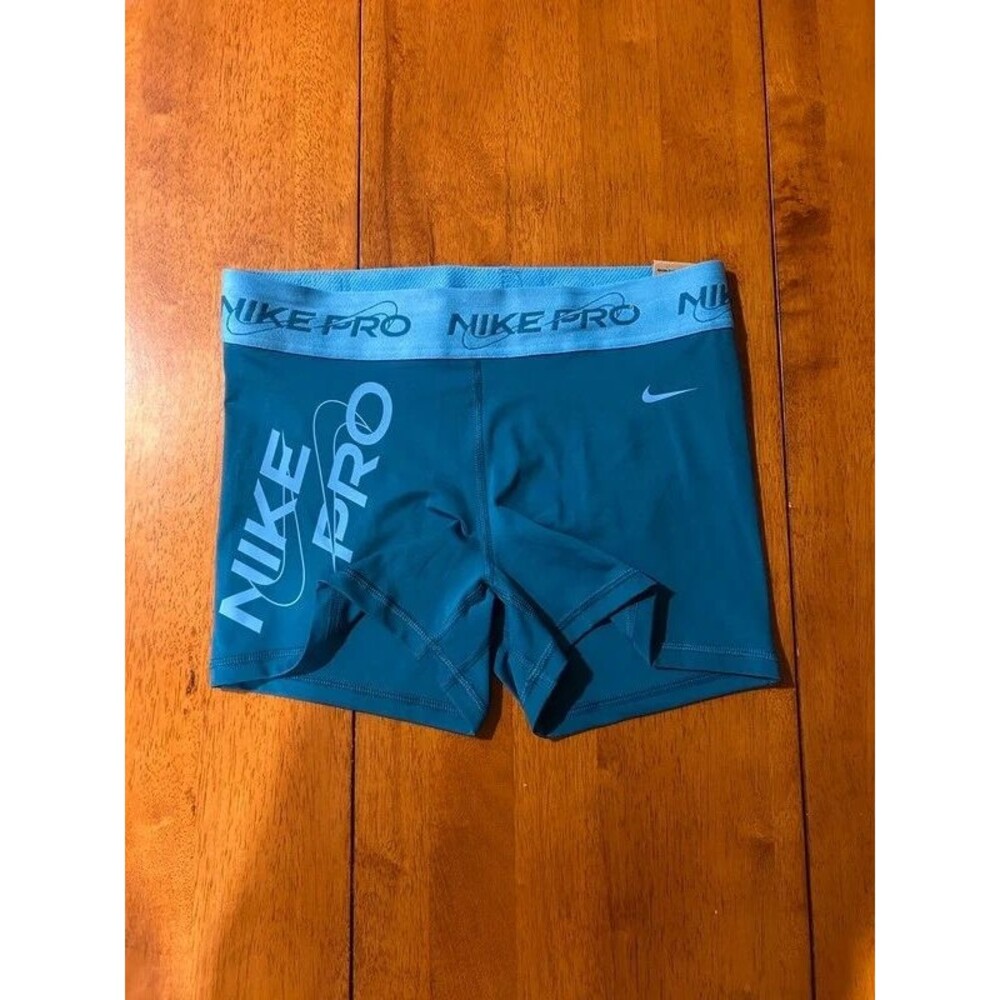 Nike Pro Women’s Blue 3” Training Shorts Size Medium NWT